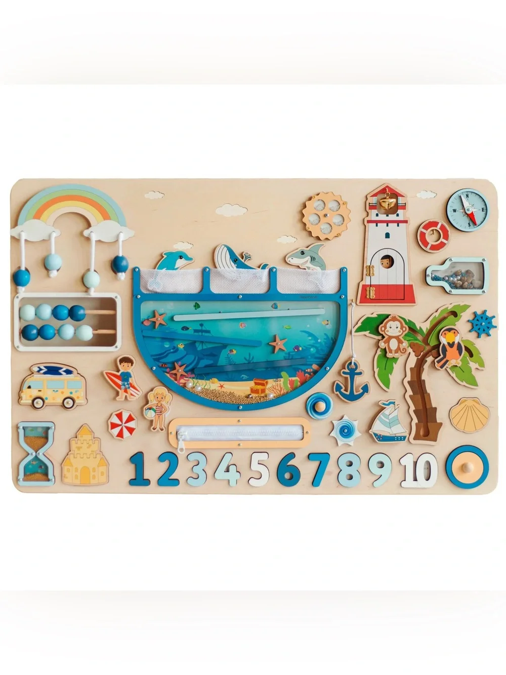 Montessori Wooden Ocean Activity Sensory Board for Kids - Etsy